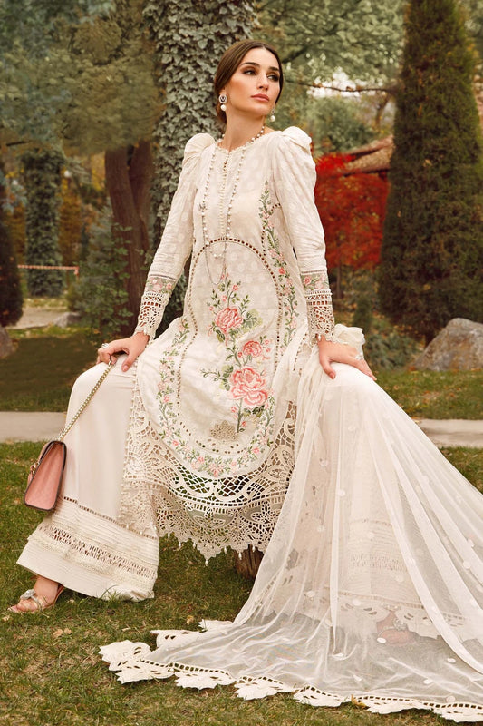 Maria.B Lawn Embroidered 3 Piece Unstitched D-2302-A