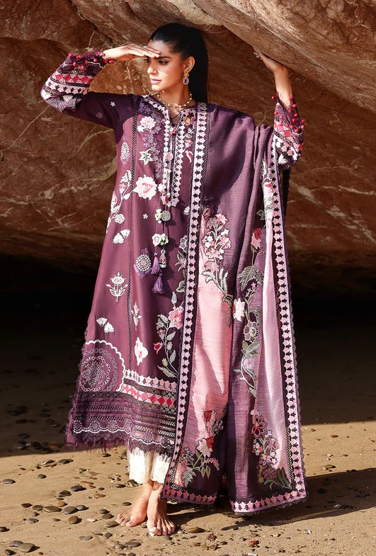Saira Shakira - NOOR-2-A - Lawn Embroidered 3 Piece Unstitched