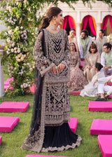 Maahi by Kanwal Malik Embroidered Net Unstitched 3Pc Suit - LIYANA