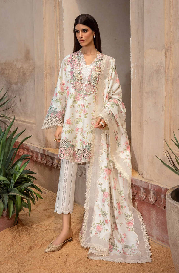 Crimson By Saira Shakira Luxury Lawn Embroidered Collection A Flower Named Peace - CRWP 5