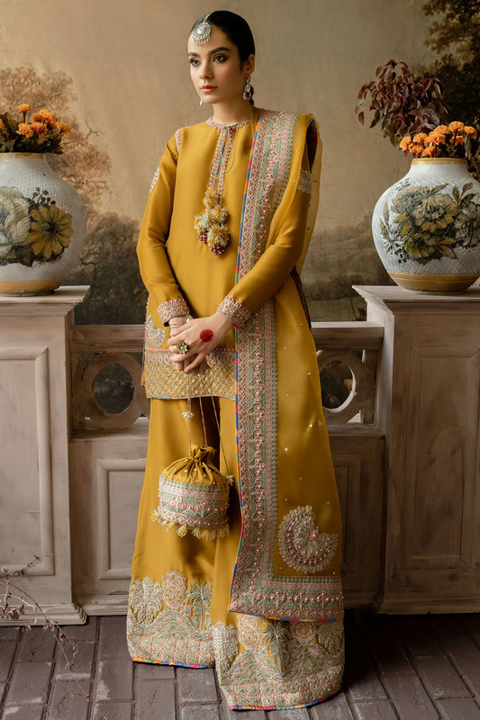 Hussain Rehar Wedding Festive Luxury Raw Silk Collection Arasti
