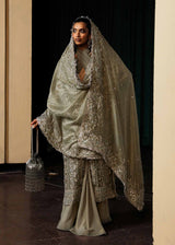 Hussain Rehar Jadeite Olive Green Bridal Collection