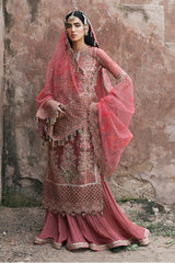 HUSSAIN REHAR PAAR WEDDING FESTIVE 3 PIECES UNSTITCHED FORMALS- HAYAT PEACH
