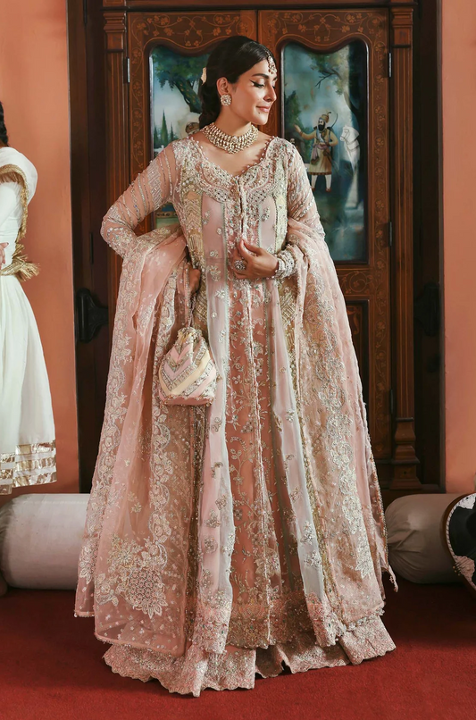 Kanwal Malik Mahi Luxury Organza Hand Emblishment Unstitched Suit MEHAR