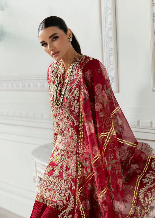 Crimson X Saira Shakira Embroidered Organza Suit 3 Piece Artisan Story