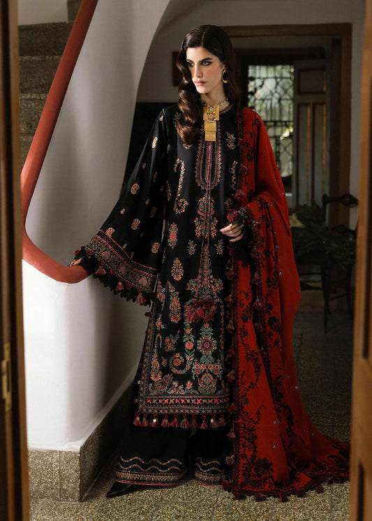 Hussain Rehar Luxury Lawn Embroidered 3 Piece Unstitched Collection Sahe