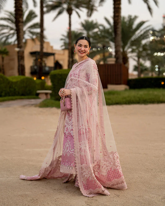 Faiza Saqlain Luxury Lawn Embroidered Suit LAMIJA 318