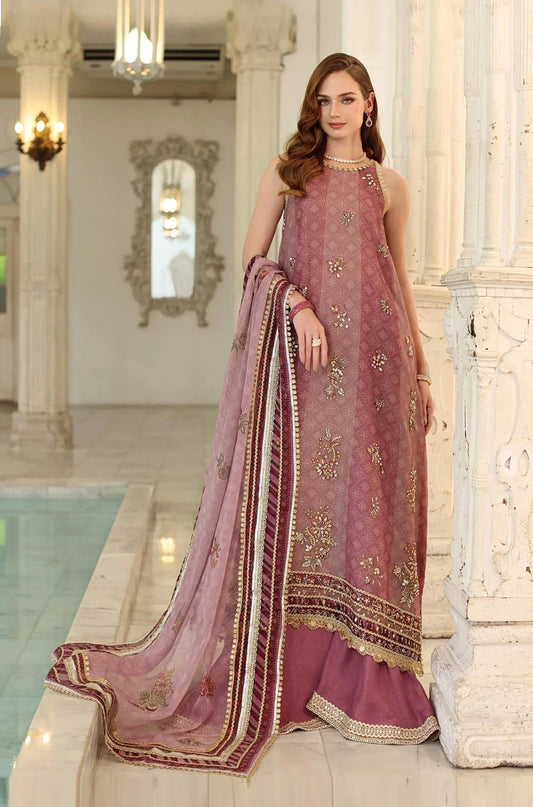 Noor By Saadia Asad-Cotton Net Embroidered 3PC Unstitched Suit