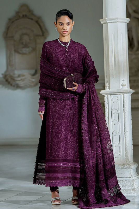Sobia Nazir Design 3B Luxury Lawn Eid Edition 2026 Unstitched MAJENTA
