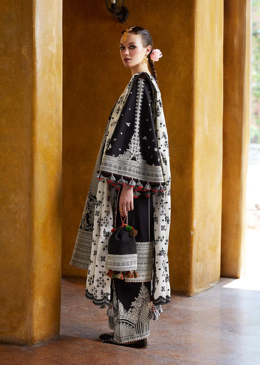 Hussain Rehar Luxury Lawn Embroidered 3 Piece Unstitched PA 08