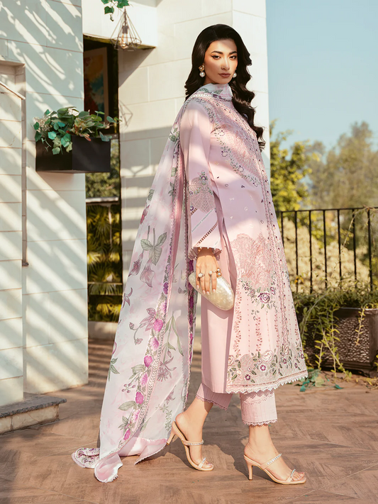 Bin Ilyas Luxury Lawn Embroidered Unstitched Collection 313-B