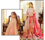 Mohsin Naveed Ranjha 2 Tone Hand Embroidered Suit MOJGAN 03