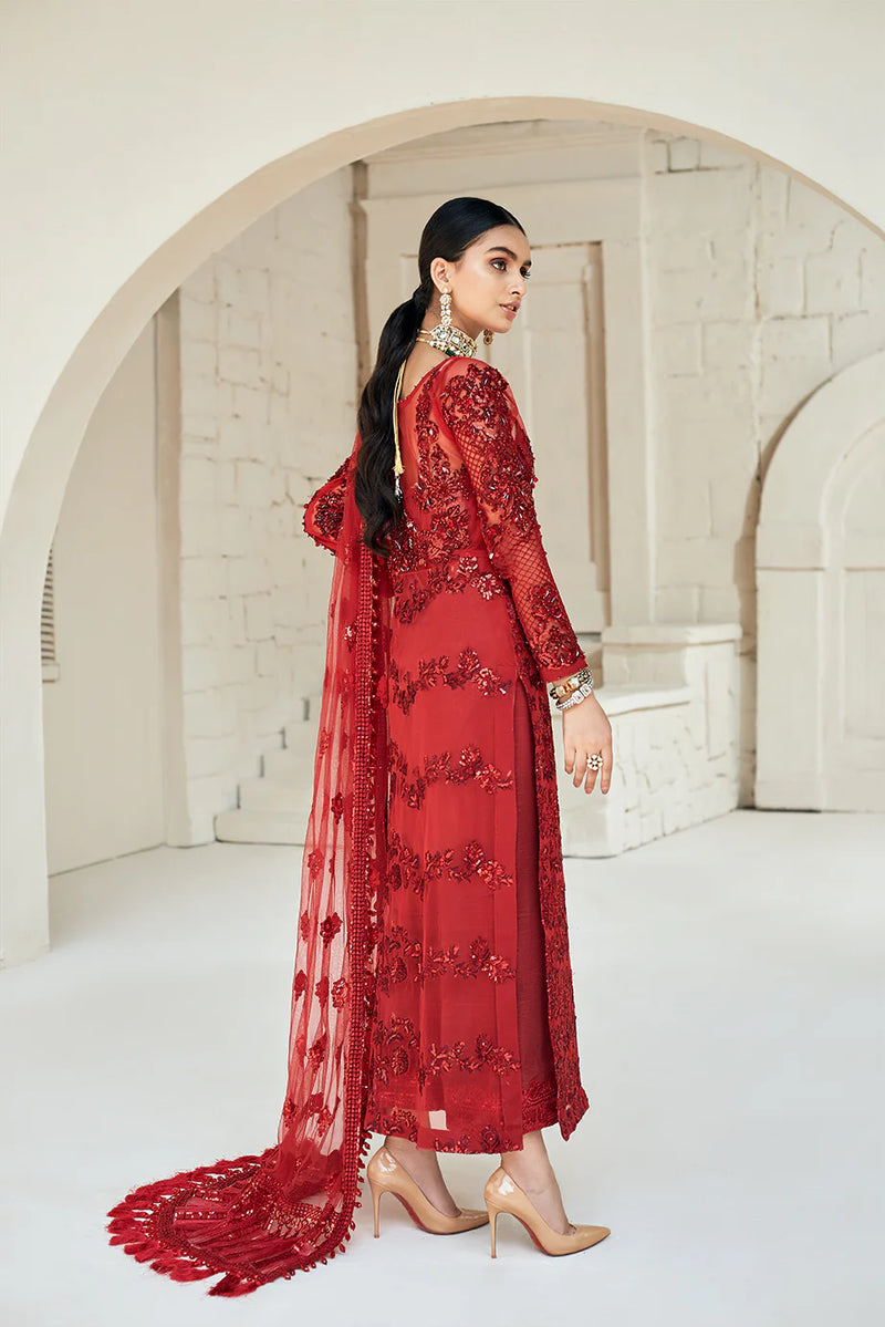 Maryam Hussain Formal Collection Net Embroidered RUBI