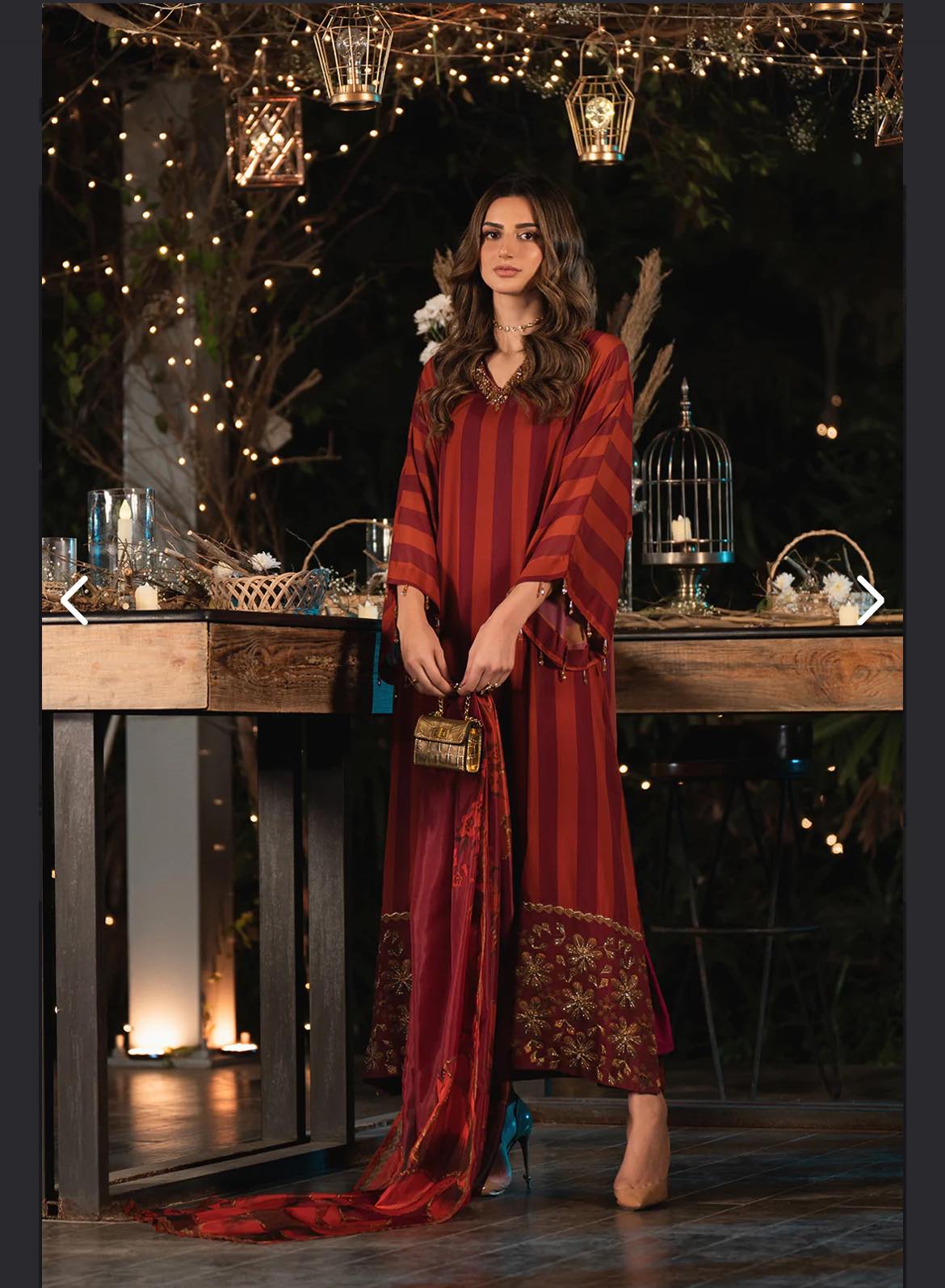 Lulusar Silk Hand Embroidered Unstitched Collection Adena Long