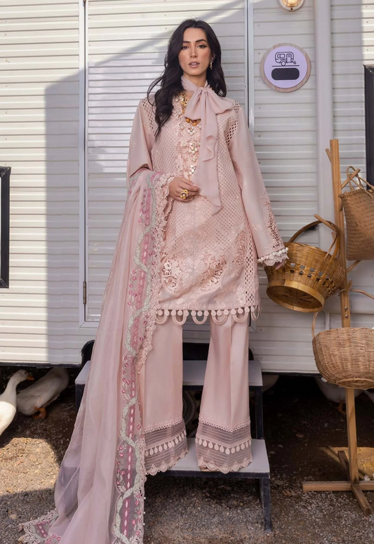 Saira Shakira Luxury Lawn Embroidered Unstitched 3 Pc LEYLA A
