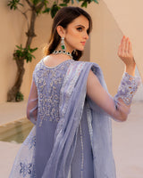 Mushq Fabia Embroidered Unstitched Luxury Addawork Collection- Lilac
