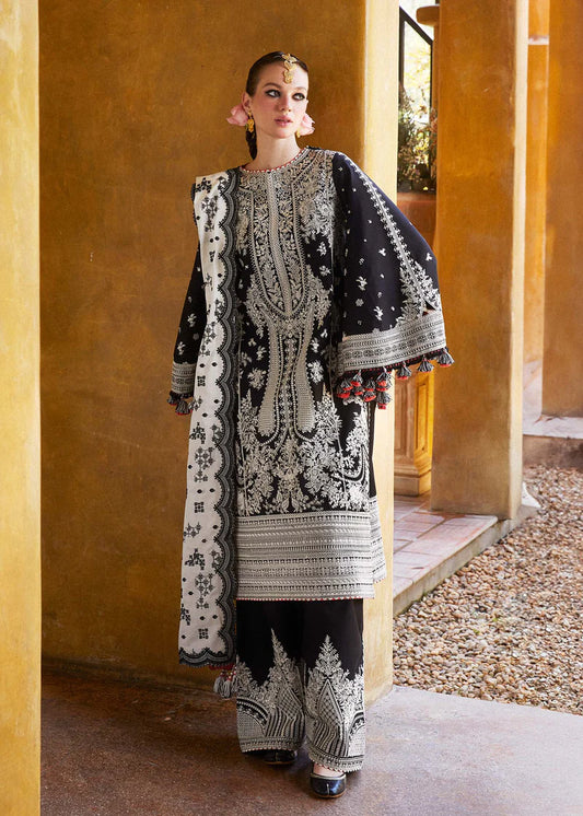 Hussain Rehar Luxury Lawn Embroidered 3 Piece Unstitched PA 08