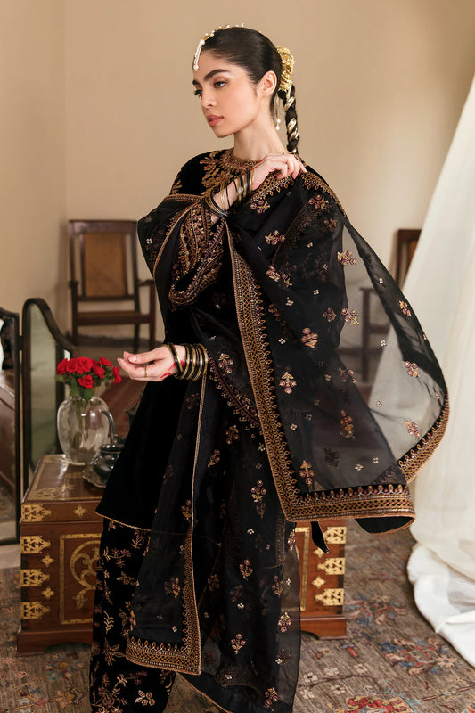 Baroque Luxury Velvet Collection Unstitched 3 Pc UF-253