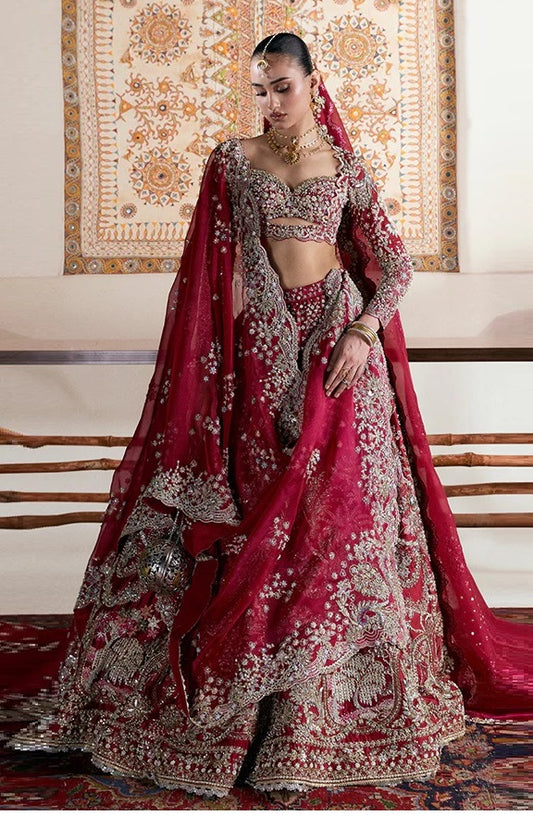 Suffuse Luxury Embroidered Organza Unstitched 3Pc Suit D-7 AAB-E-ZAR