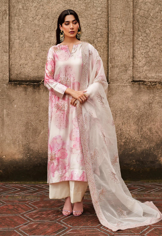 Iznik UE-547 - Luxury Silk Embroidered 3 Piece Unstitched