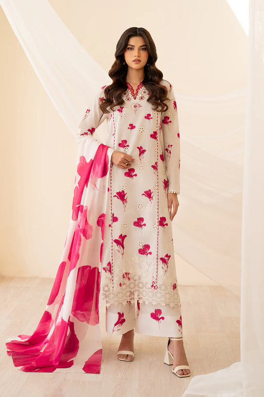 Iznik Premium Lawn Embroidered Collection Unstitched Floral Affair UE-443