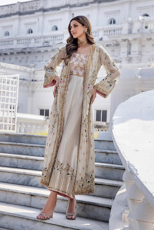 Shazia Kiyani Luxury Organza Embroidered 3 Piece Unstitched - Shano
