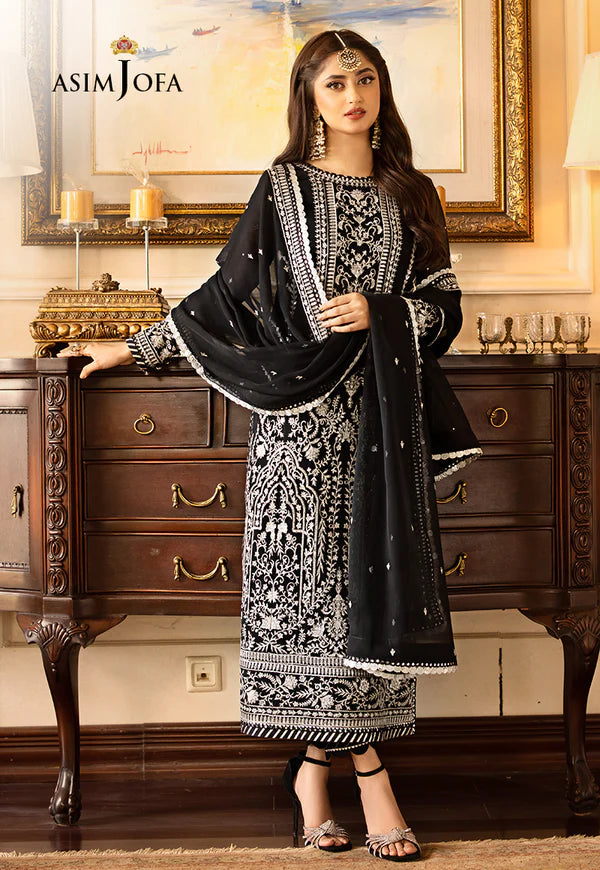 Asim Jofa Luxury Chiffon Collection 3 Pc Unstitched AJJM 21 Jhilmil Luxury Festive