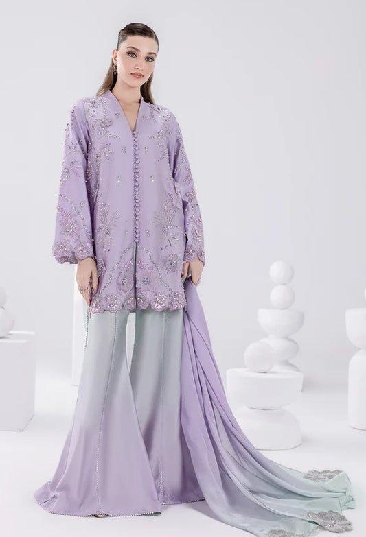 Amave AM-56 Luxury Silk Embroidered 3Pc Unstitched Suit PA-240