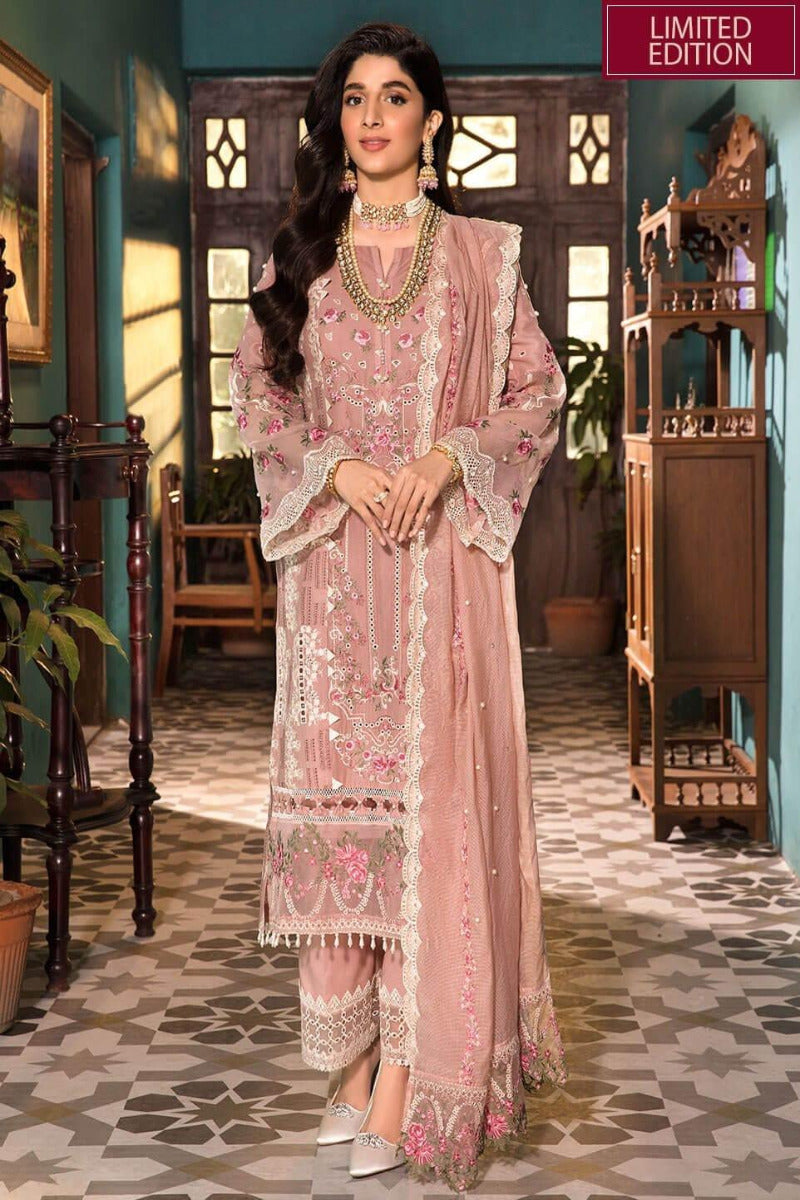 Elaf Embroidered Lawn Suits Unstitched 3 Piece EFC 03A - Festive Collection
