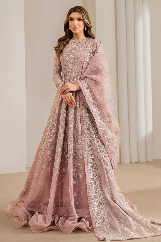 Jazmin Luxury Net Embroidered 3 Pc Unstitched Collection UC-3024