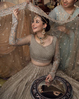 Faiza Saqlain Wedding Couture Net Embroidered Unstitched Collection MAH