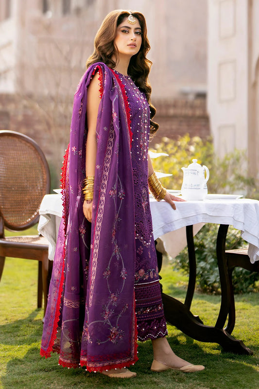 Bin Ilyas Luxury Lawn Embroidered Unstitched 3 Piece 404-A
