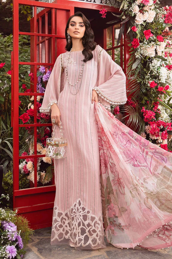 Maria.B M.Prints Unstitched Embroidered Lawn 3Pc Suit MPT-2109 A and B