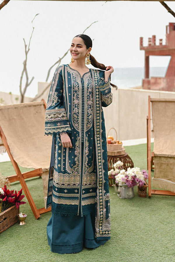 Qalamkar Sahil Luxury Chikankari Lawn Collection QLM -10 Zahra