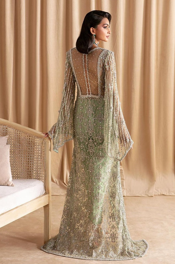 Kanwal Malik Hand Embroidered Net Gown Unstitched MISHA