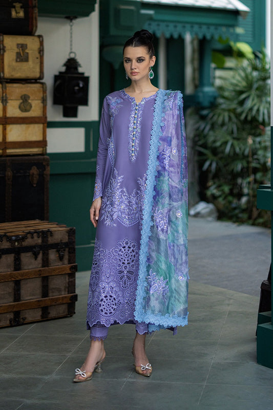 Mushq Luxury Lawn Embroidered Suits Unstitched Orient Express ADELINE