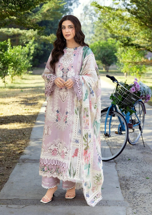 Elaf Embroidered Luxury Lawn 3Pc Unstitched Suit | Elay-1A