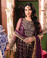 Asim Jofa Embroiderd Poly Net Embroidered Collection AJLP-03