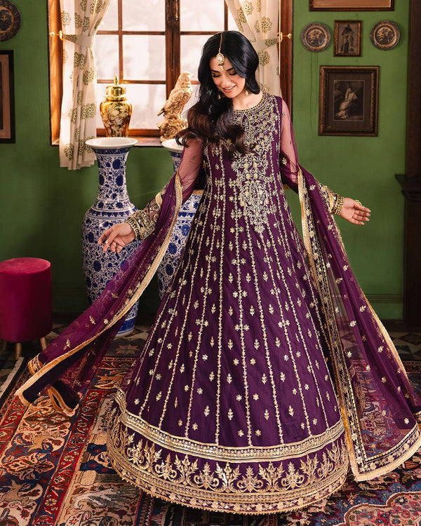 Asim Jofa Embroiderd Poly Net Embroidered Collection AJLP-03