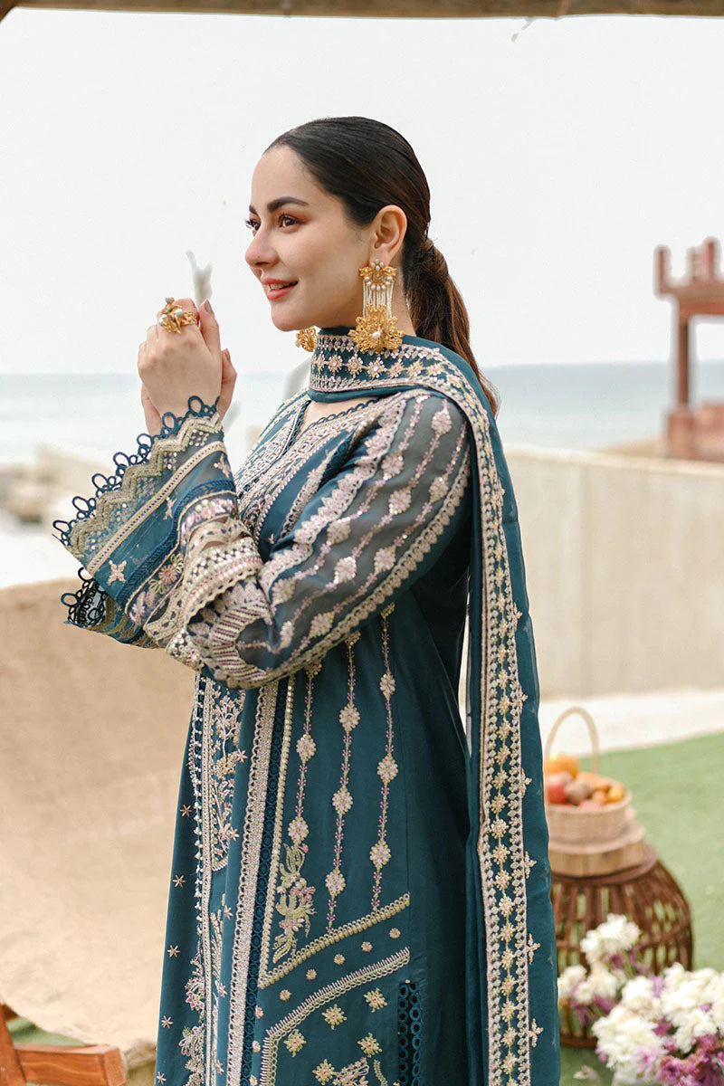 Qalamkar Sahil Luxury Chikankari Lawn Collection QLM -10 Zahra