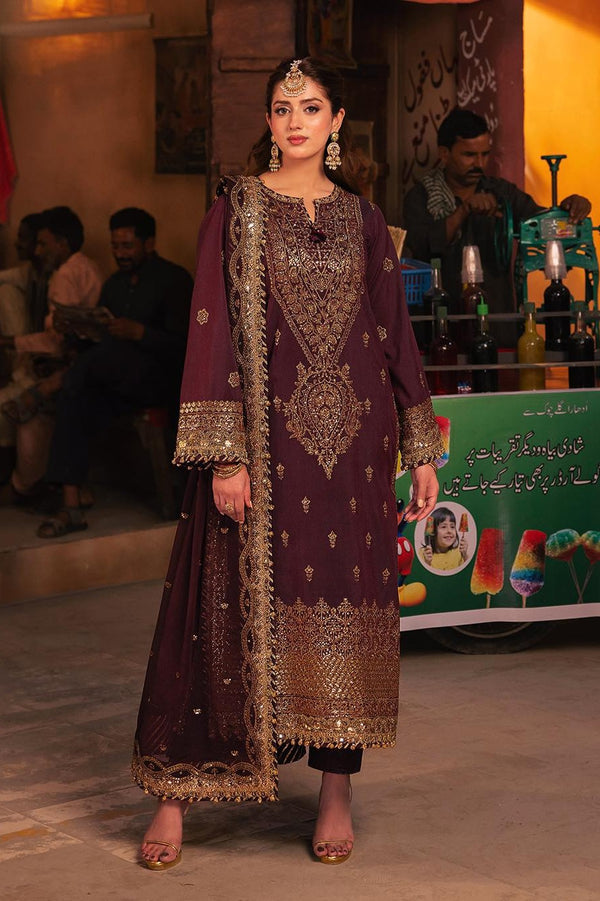 Asim Jofa Luxury Chiffon Embroidered Collection AJkk-01