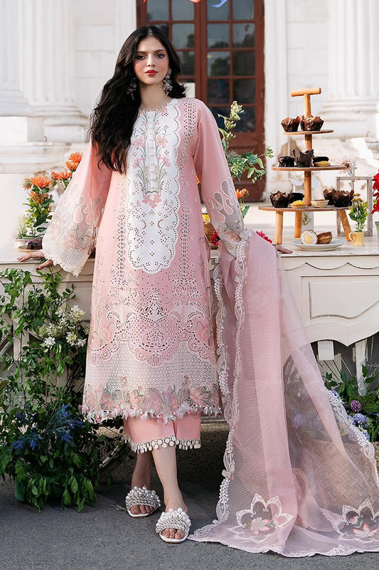 Bin Ilyas Luxury Lawn Embroidered 3 Piece Unstitched 216 - A