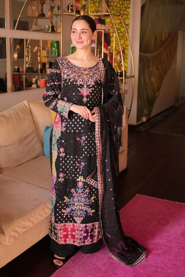 Haseens Official Luxury Embroidered and Hand Embellished Suits Shanaya