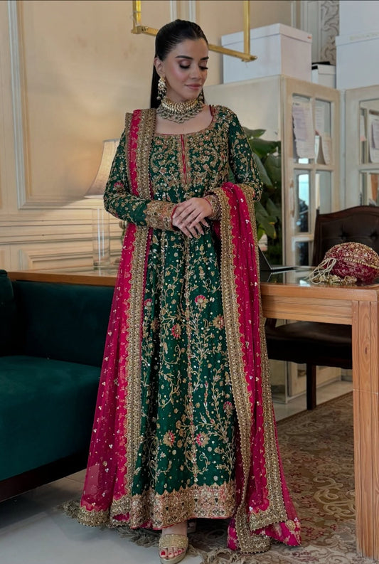 Haris Shakeel Luxury Raw Silk 3 Piece Unstitched - HR-06