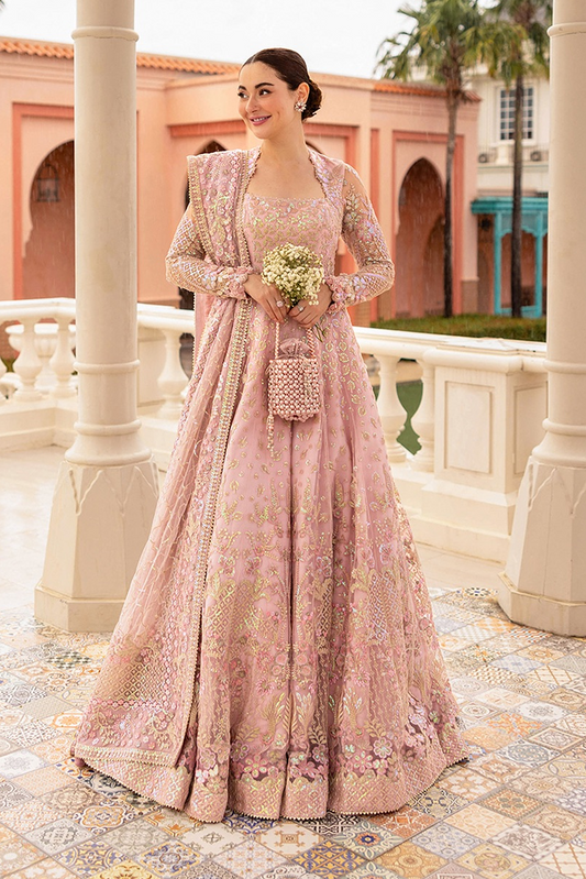Faiza Saqlain Luxury Net Embroidered With Hand Emblishment Ruzova-07