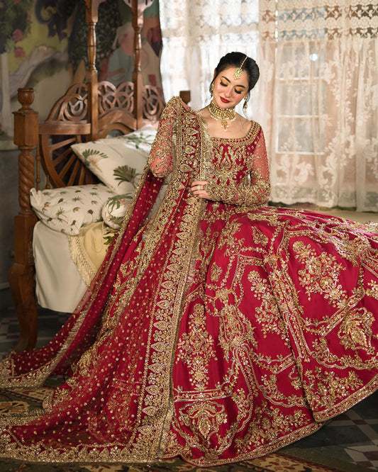 Faiza Saqlain Wedding Festive Luxury Raw Silk Collection ARUSA-05