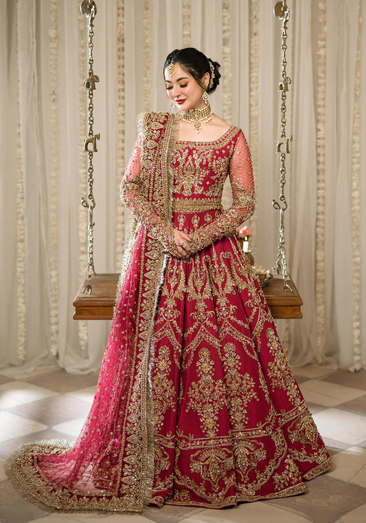 Faiza Saqlain Wedding Festive Luxury Raw Silk Collection ARUSA-05