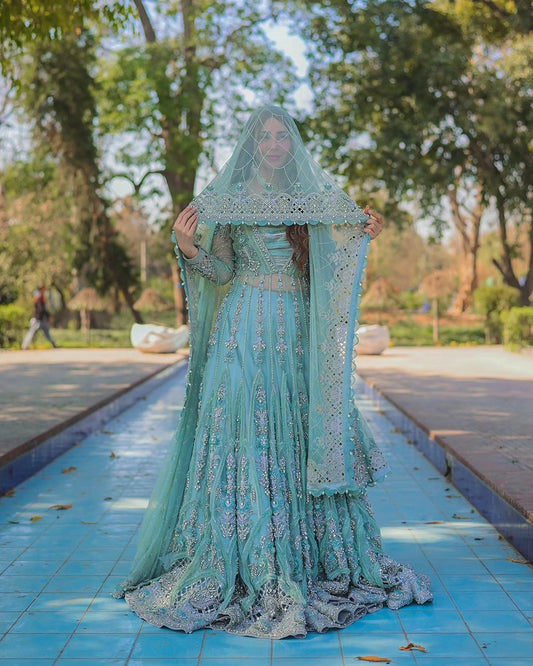 Maria.B Estelle Mbroidered Wedding Collection 3 Pieces Unstitched EX-142 A