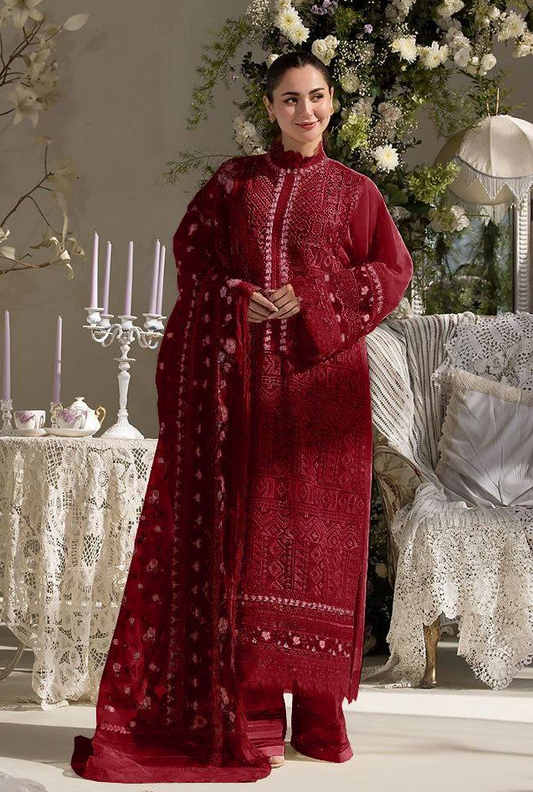 Sobia Nazir Luxury Embroidered 3 Pc Lawn Suit Royalty Wedding 11-B