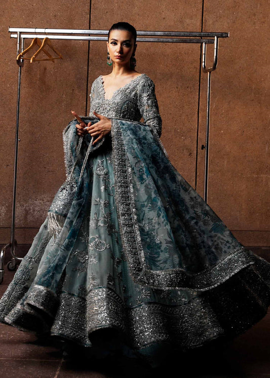 Hussain Rehar Organza Embroidered 3 Piece Unstitched Astra